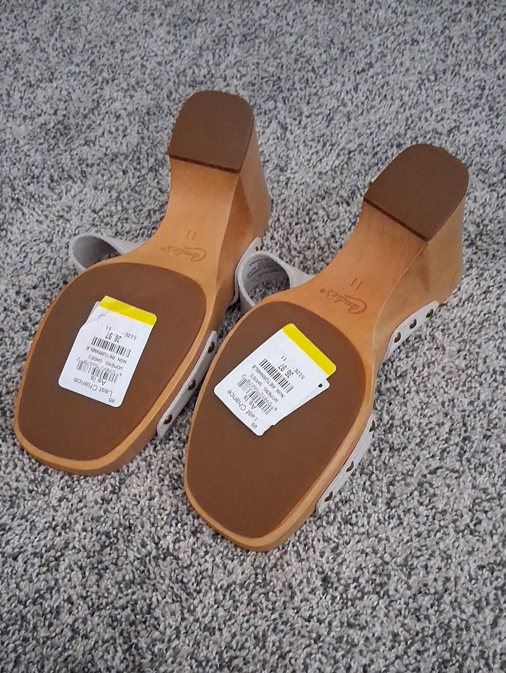 Candie's White Double-Strap Slide Mules - Picture 3 of 3